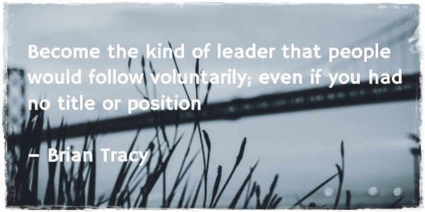 Lead by example - authentic leadership