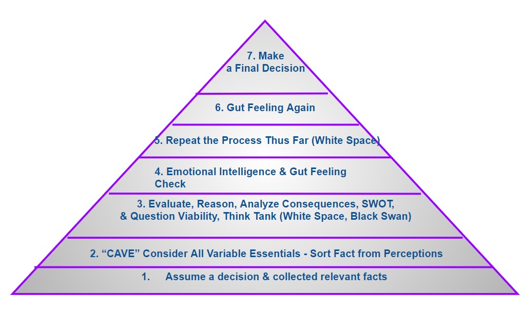7 Levels of Human Decision Making Pyramid